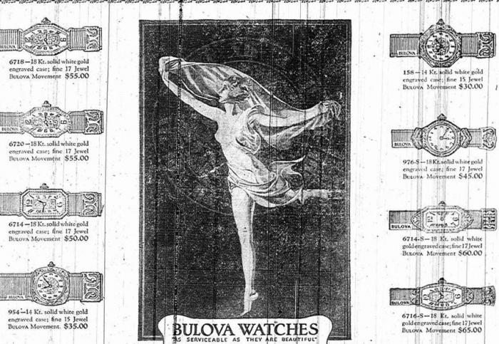 Bulova 1923 advert